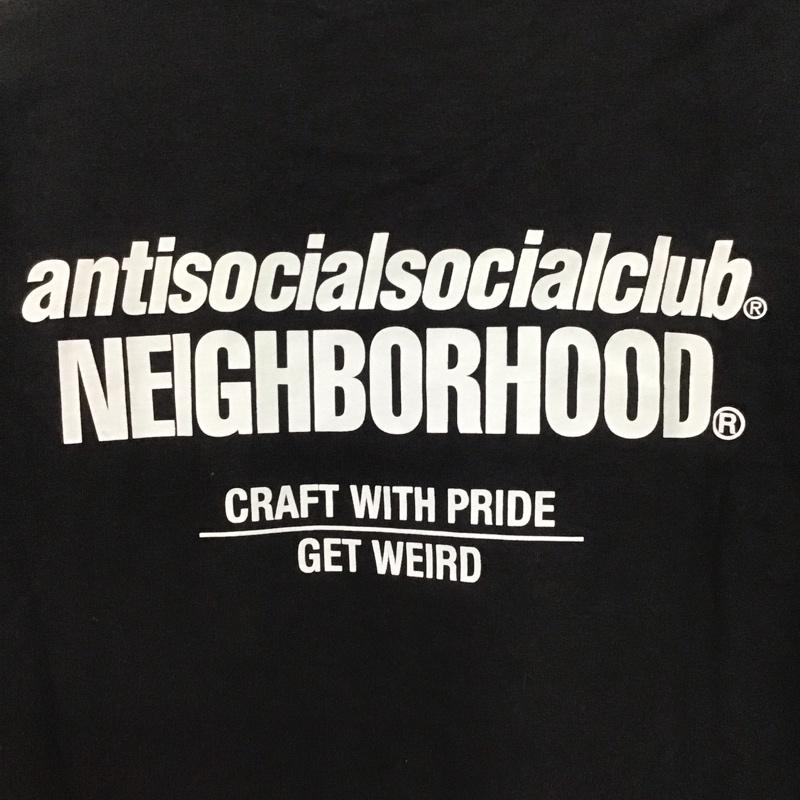 ネイバーフッド NEIGHBORHOOD Tシャツ 半袖 半袖カットソー プリントTシャツ クルーネックカットソー antisocialsocialclub M プリント 黒 / ブラック /  メンズ USED 古着 中古 10132887