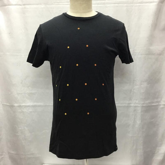 ボルコム VOLCOM Tシャツ 半袖 半袖カットソー プリントTシャツ クルーネックカットソー S プリント 黒 / ブラック /  メンズ USED 古着 中古 10106427