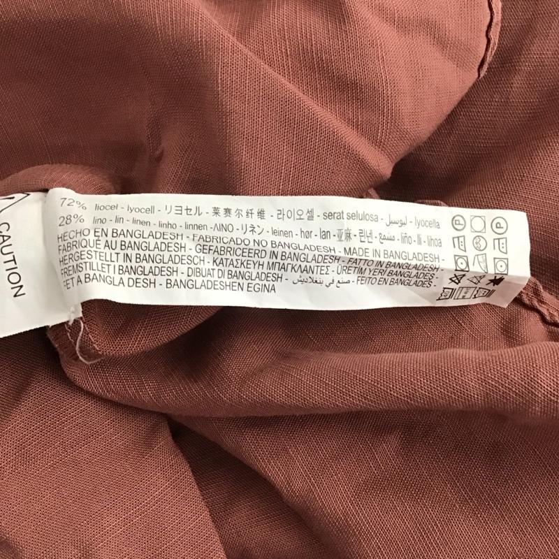 ザラ ZARA ワンピース ロングスカート 半袖ロングワンピース フレアスカート Vネック M 無地 マルチカラー / マルチカラー /  レディース USED 古着 中古 10149028