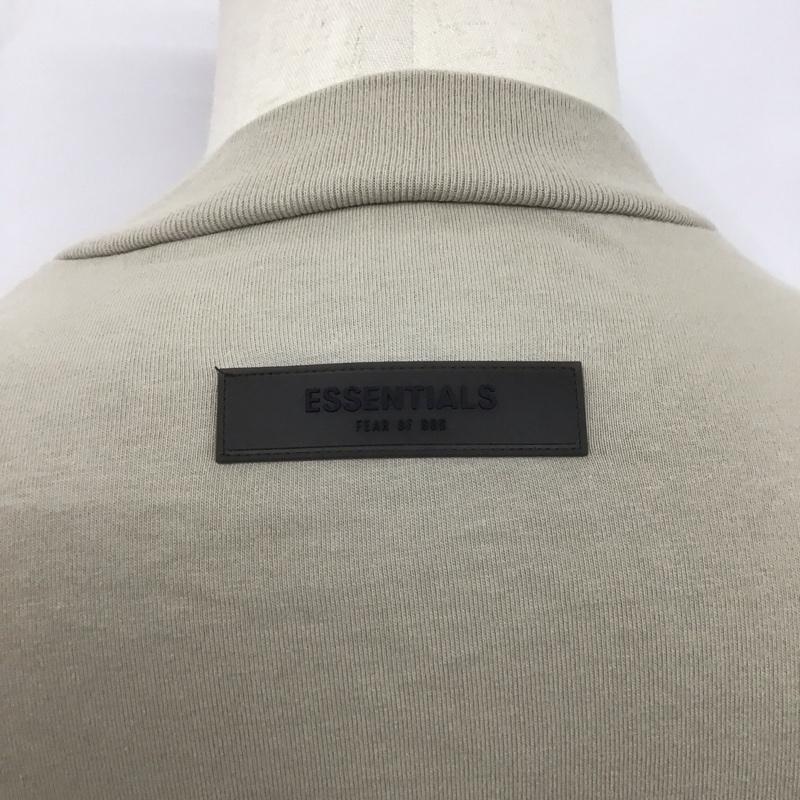 エッセンシャルズ ESSENTIALS Tシャツ 半袖 半袖カットソー プリントTシャツ クルーネックカットソー XXS ロゴ、文字 ベージュ / ベージュ /  メンズ USED 古着 中古 10126723