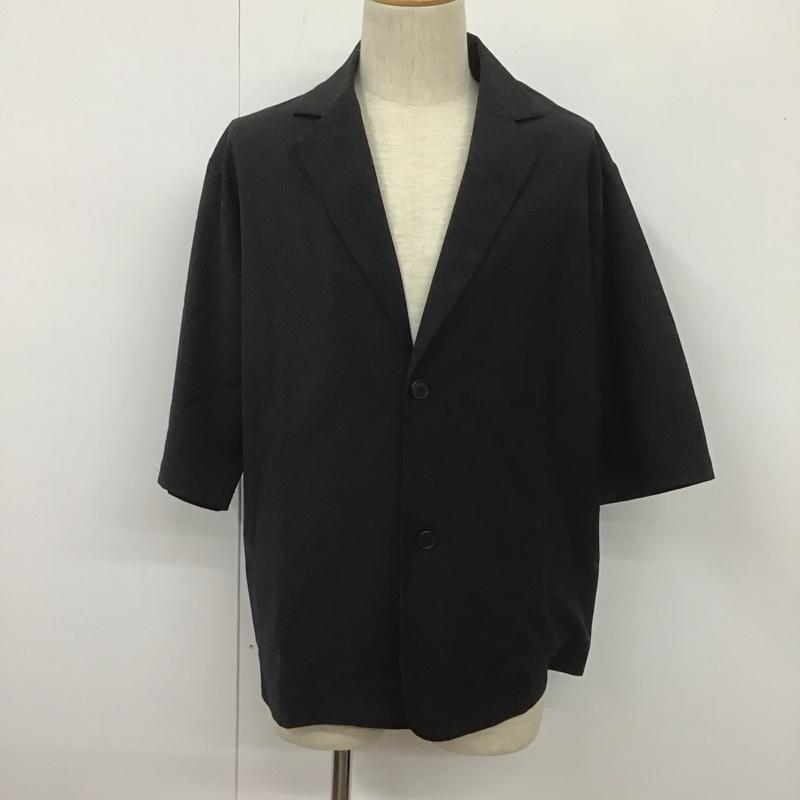 ハレ HARE ジャケット、上着 ジャケット、ブレザー ha030205ad テーラードジャケット 半袖ジャケット アウター カラーシャツ M 無地 黒 / ブラック /  メンズ USED 古着 中古 10107484
