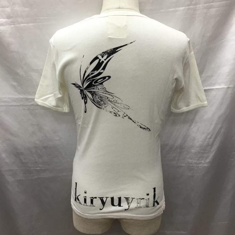 キリュウキリュウ kiryuyrik カットソー 半袖 半袖カットソー プリントTシャツ クルーネックカットソー S ロゴ、文字 白 / ホワイト /  メンズ USED 古着 中古 10120702