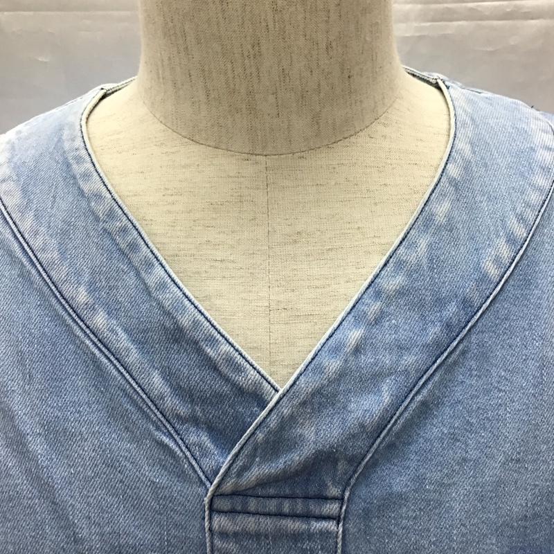 サニースポーツ SUNNY SPORTS カットソー 長袖 長袖シャツカットソー プルオーバーシャツ デニムシャツ M 無地 インディゴ / インディゴ /  メンズ USED 古着 中古 10116197