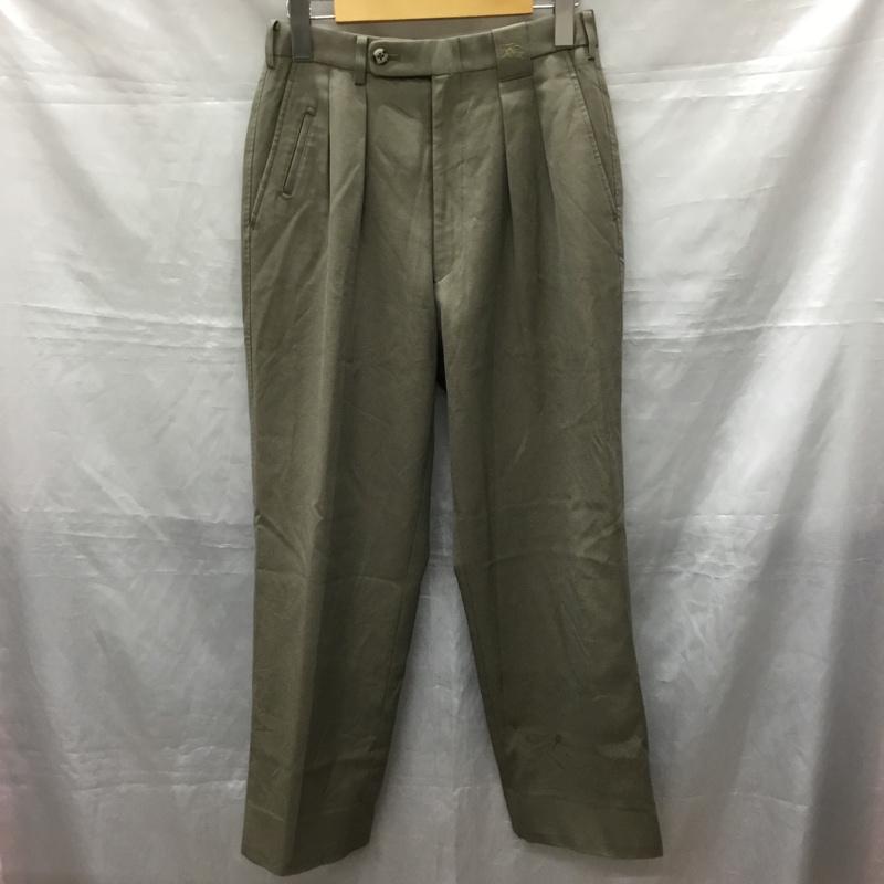 バーバリーズ BURBERRYS パンツ スラックス スラックスパンツ ワイドパンツ カジュアルパンツ 無地 ダークブラウン / ダークブラウン /  メンズ USED 古着 中古 10119418