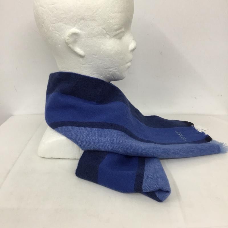 コーチ COACH マフラー マフラー F76059 カシミヤ混 タグ付き ロゴ、文字 青 / ブルー /  メンズ USED 古着 中古 10130780