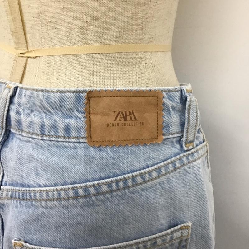 ザラ ZARA パンツ デニム、ジーンズ カットオフ 無地 水色 / ライトブルー /  レディース USED 古着 中古 10108076