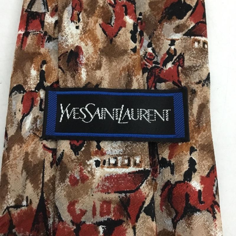 イヴサンローラン Yves Saint Laurent ネクタイ ネクタイ 乗馬柄 総柄 マルチカラー / マルチカラー /  メンズ USED 古着 中古 10150230