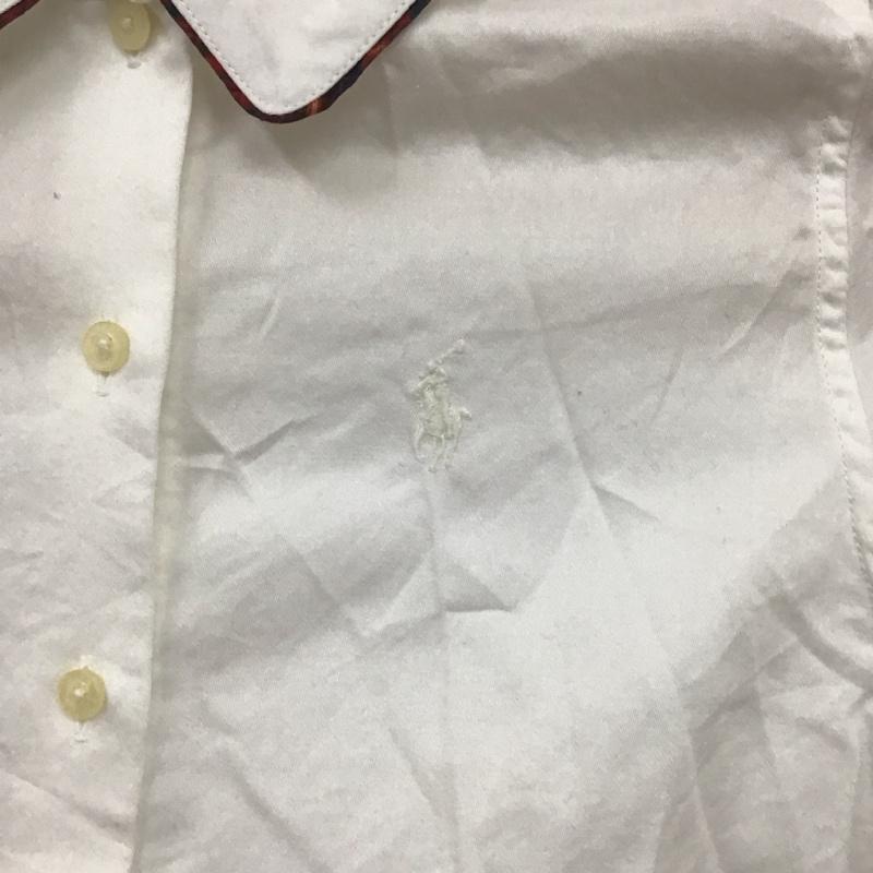 ラルフローレン RALPHLAUREN シャツ、ブラウス 長袖 3140-1816 キッズ 130 130cm ワンポイント 白 / ホワイト /  ガールズ USED 古着 中古 10108289