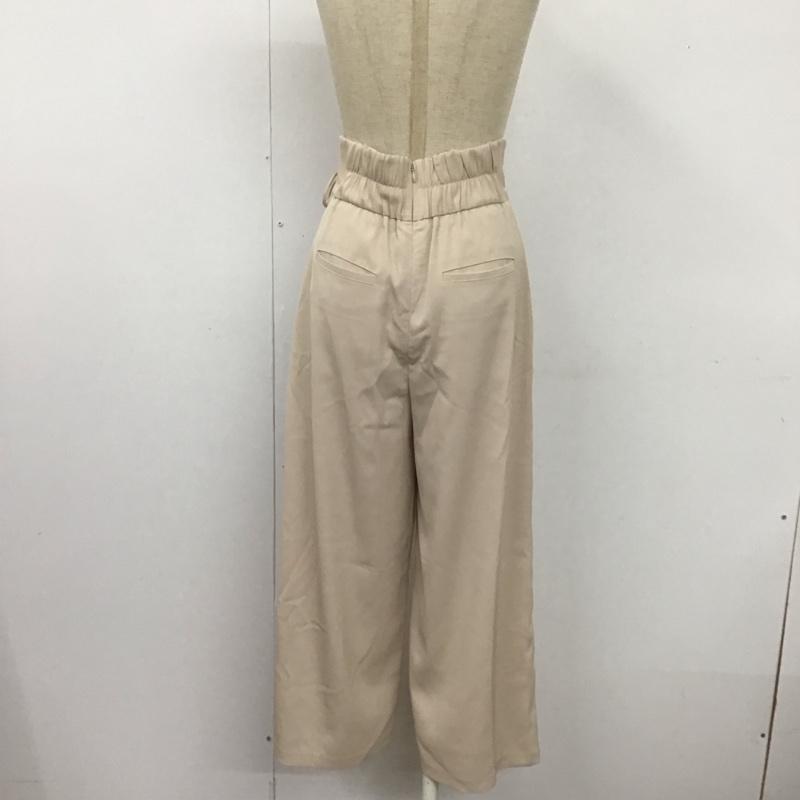 ムルーア MURUA ボトムス ボトムス 012110700401-01 アシンメトリーデザインパンツ ワイドパンツ FREE 無地 アイボリー / アイボリー /  レディース USED 古着 中古 10109031
