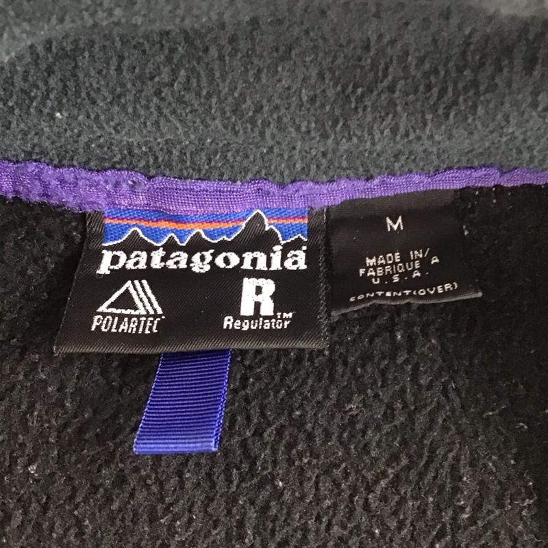パタゴニア patagonia ジャケット、上着 ジャンパー、ブルゾン ジップアップジャケット ジャンパー ジャケット カジュアルジャケット アウター M ロゴ、文字 黒 / ブラック /  メンズ USED 古着 中古 10110374
