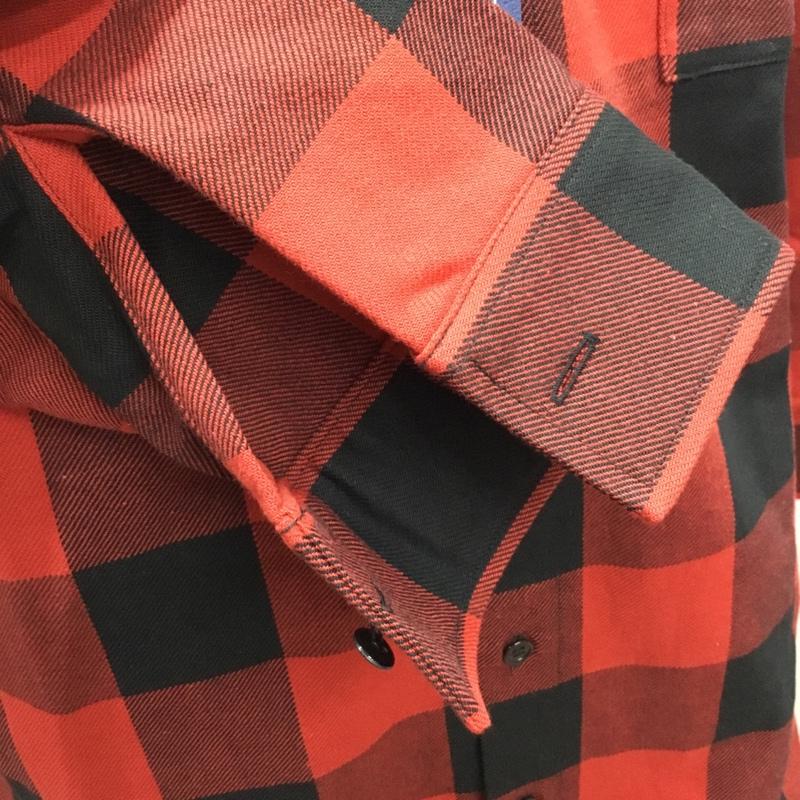 イーハトーブ IHATOV シャツ、ブラウス 長袖 la-s004-tma001 CHARVETSHIRT 長袖シャツ カラーシャツ ポケットシャツ チェックシャツ S チェック 黒 / ブラック / X 赤 / レッド /  メンズ USED 古着 中古 10112333