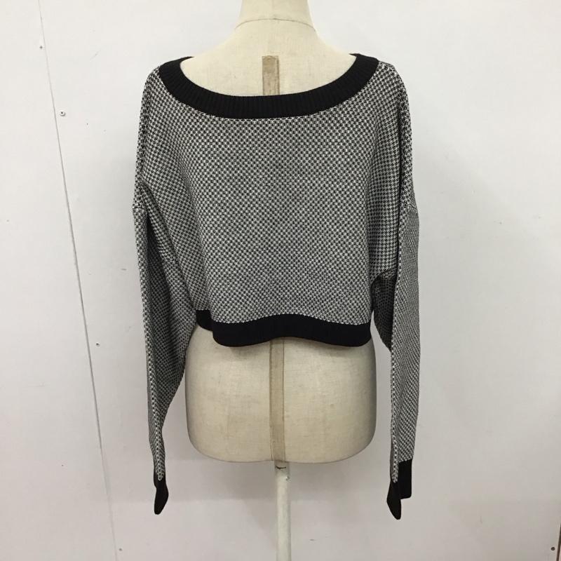 ローリーズファーム LOWRYS FARM カーディガン 長袖 FREE  白 / ホワイト / X 黒 / ブラック /  レディース USED 古着 中古 10125048