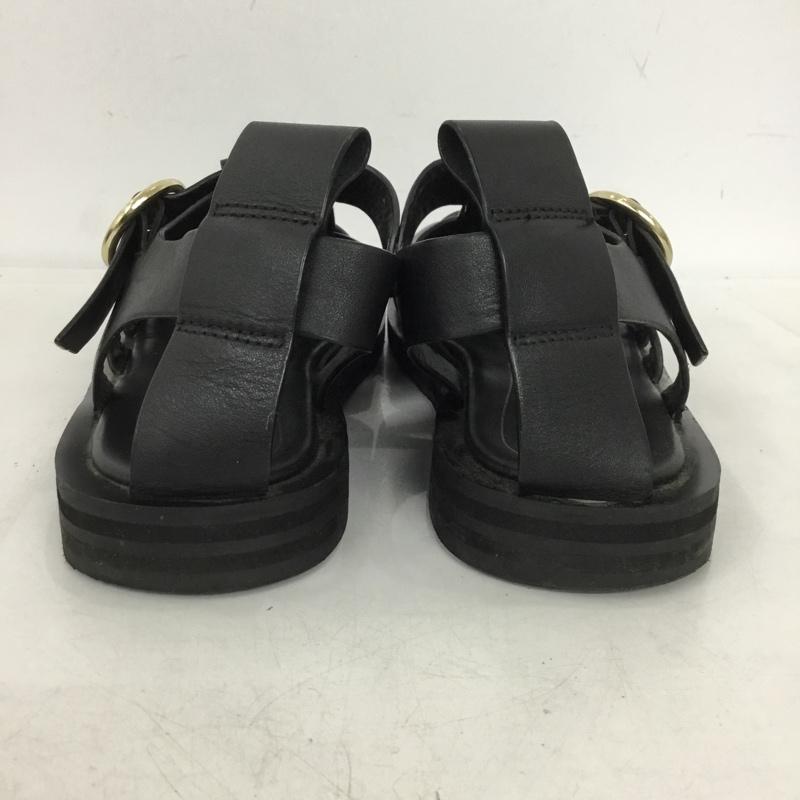 ザラ ZARA サンダル サンダル 無地 黒 / ブラック /  レディース USED 古着 中古 10151313