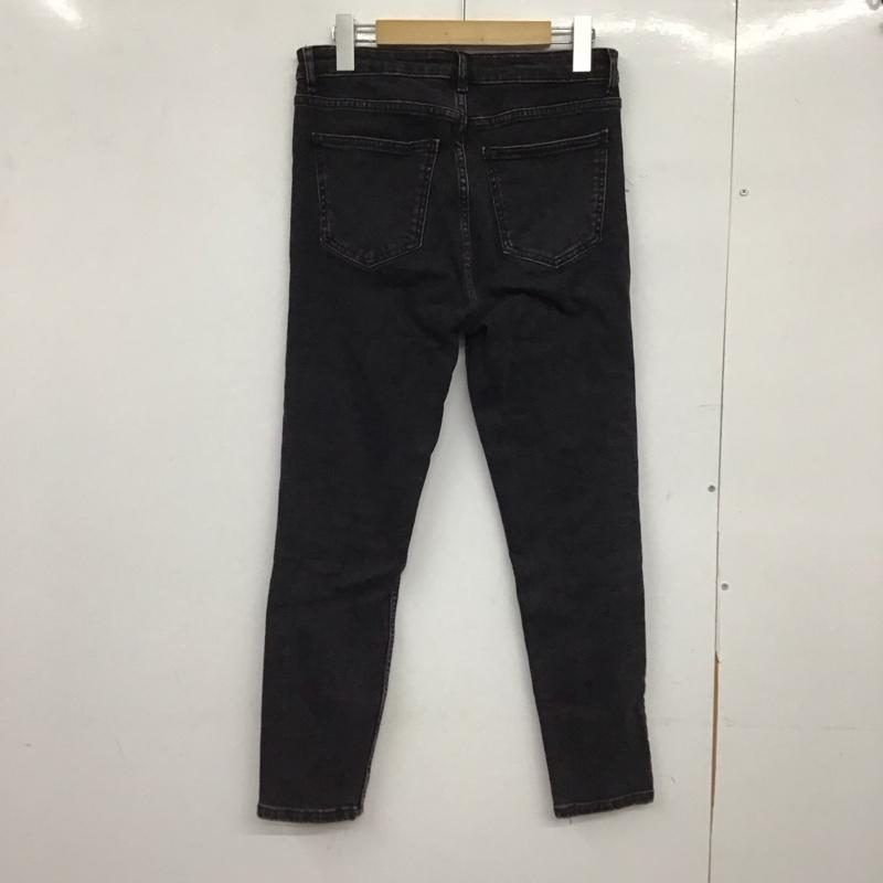 ザラ ZARA パンツ デニム、ジーンズ 38 無地 黒 / ブラック /  レディース USED 古着 中古 10150438