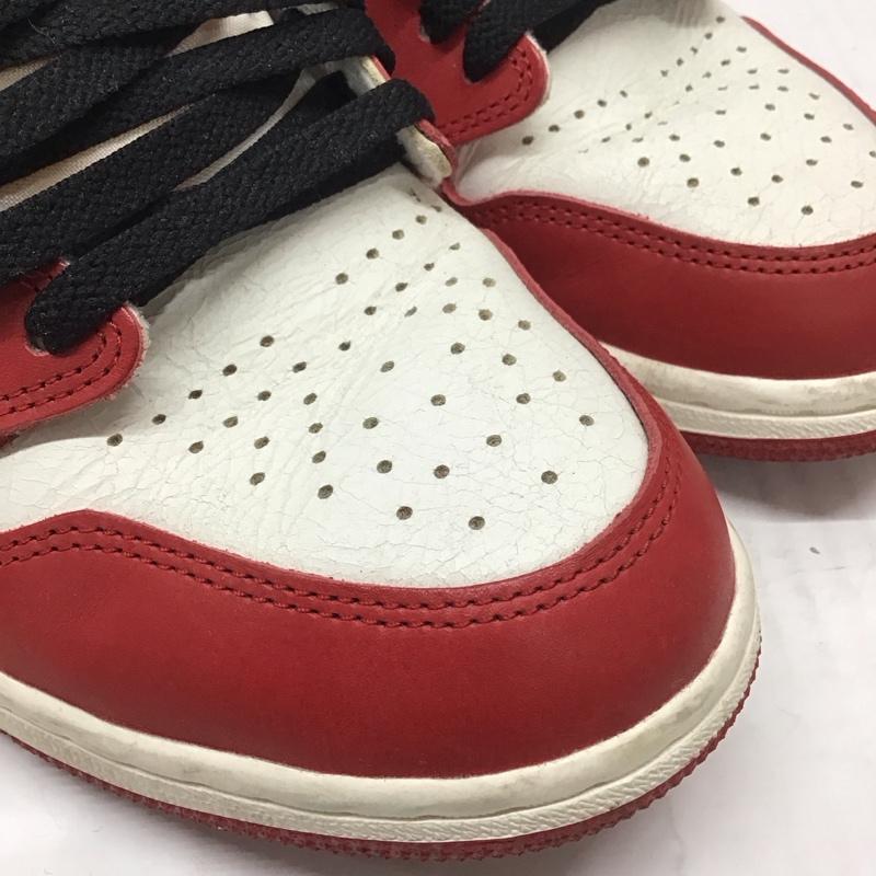 ナイキ NIKE スニーカー スニーカー DZ5485 612 AIR JORDAN 1 RETRO HIGH OG 28cm 箱有 28.0cm ロゴ、文字 白 / ホワイト / X 黒 / ブラック / X 赤 / レッド /  メンズ USED 古着 中古 10111763
