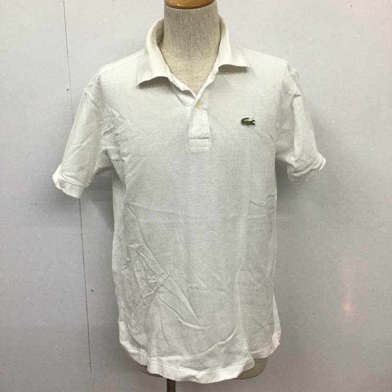 ラコステ LACOSTE ポロシャツ 半袖 LMC-783106216 ワニ 80年代 4 ワンポイント 白 / ホワイト /  メンズ USED 古着 中古 10107643