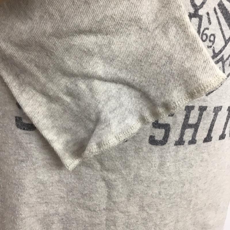 レミ レリーフ REMI RELIEF Tシャツ 七分袖 スウェット S ロゴ、文字 灰 / グレー /  メンズ USED 古着 中古 10107532