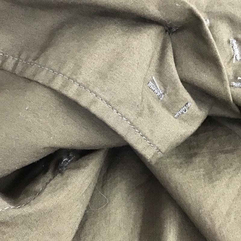 レアセル rehacer シャツ、ブラウス 長袖 長袖シャツ 無地シャツ カラーシャツ M 無地 カーキ / カーキ /  メンズ USED 古着 中古 10142936