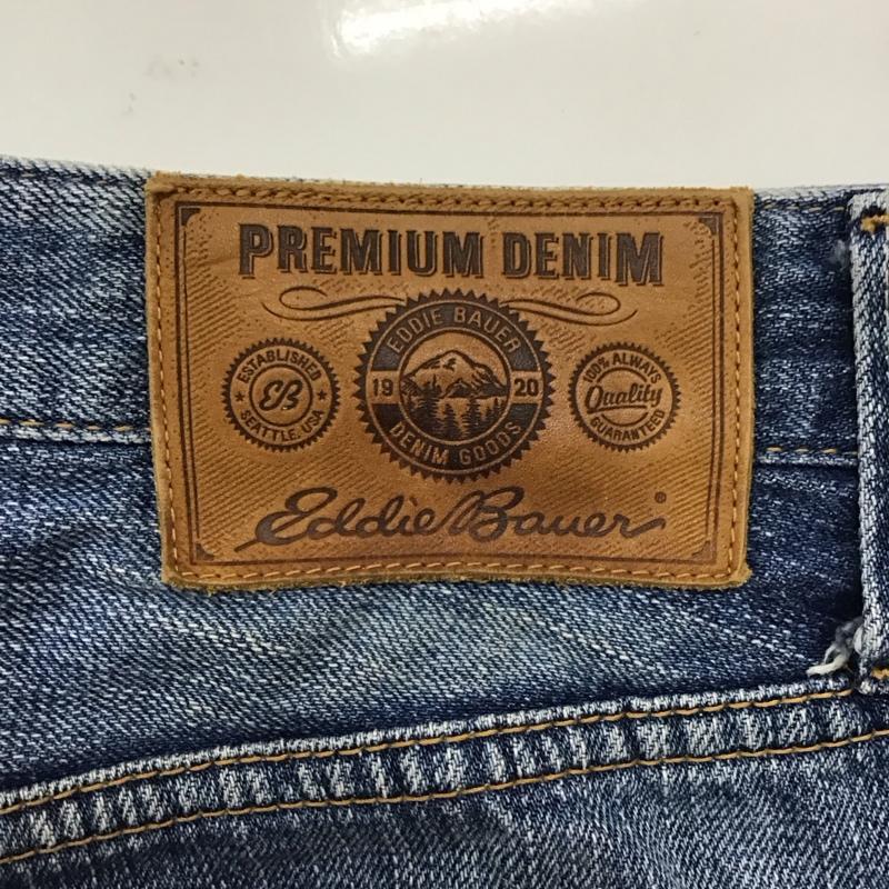 エディーバウアー Eddie Bauer パンツ デニム、ジーンズ デニムパンツ ストレートパンツ ワイドパンツ カジュアルパンツ 32インチ 無地 インディゴ / インディゴ /  メンズ USED 古着 中古 10115146