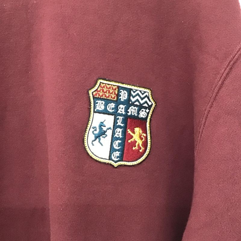 パレス PALACE トレーナー 長袖 長袖トレーナー スウェット クルーネック プルオーバー L ロゴ、文字 えんじ / ワインレッド /  メンズ USED 古着 中古 10141768