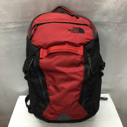 ザノースフェイス THE NORTH FACE リュックサック、デイパック リュックサック、デイバッグ NF0A3ETV SURGE ロゴ、文字 黒 / ブラック / X ボルドー / ボルドー /  メンズ USED 古着 中古 10106047