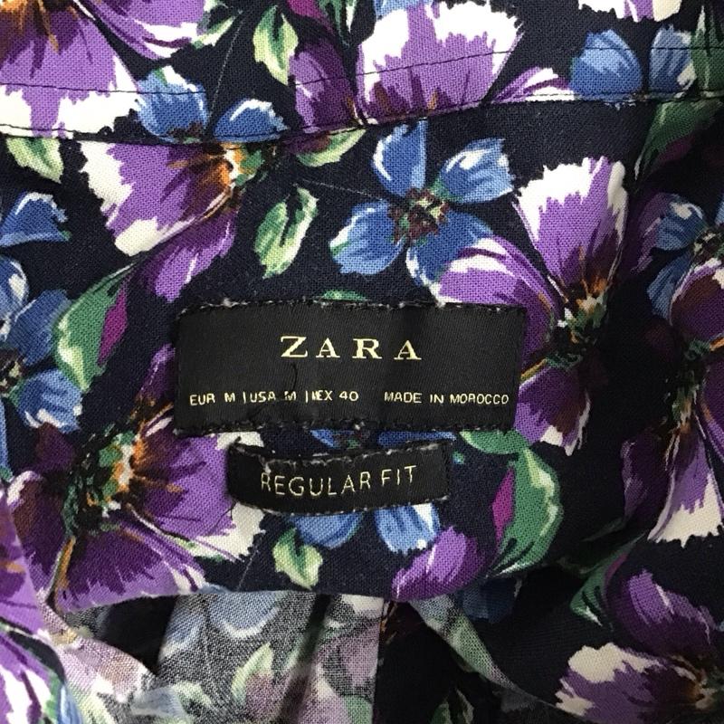 ザラ ZARA シャツ、ブラウス 長袖 長袖シャツ カラーシャツ 長袖カットソー 花柄シャツ M 総柄 マルチカラー / マルチカラー /  メンズ USED 古着 中古 10124678