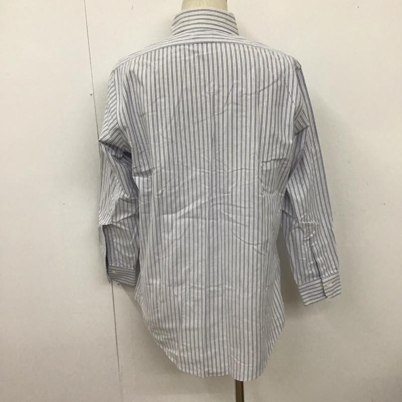 ブルックスブラザーズ BROOKS BROTHERS シャツ、ブラウス 長袖 長袖シャツ カジュアルシャツ カラーシャツ ストライプシャツ ストライプ 白 / ホワイト / X 水色 / ライトブルー /  メンズ USED 古着 中古 10111265