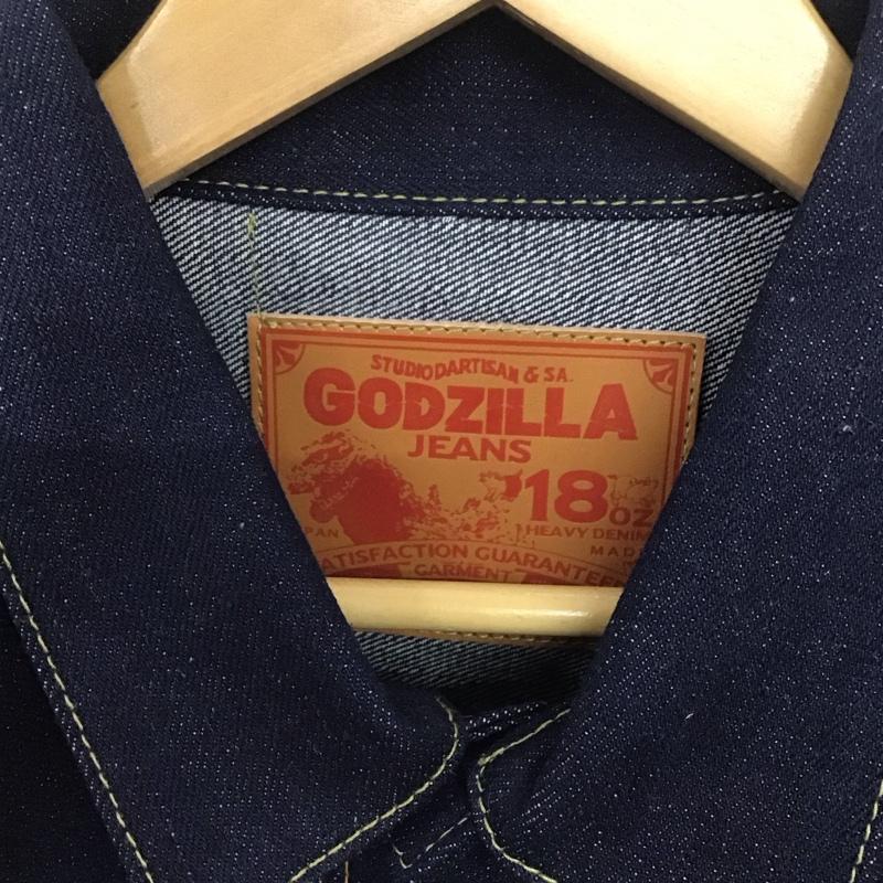 ステュディオ・ダ・ルチザン STUDIO D ARTISAN ジャケット、上着 ジャケット、ブレザー gz-011 ゴジラデニムジャケット Gジャン アウター 44 無地 インディゴ / インディゴ /  メンズ USED 古着 中古 10139015