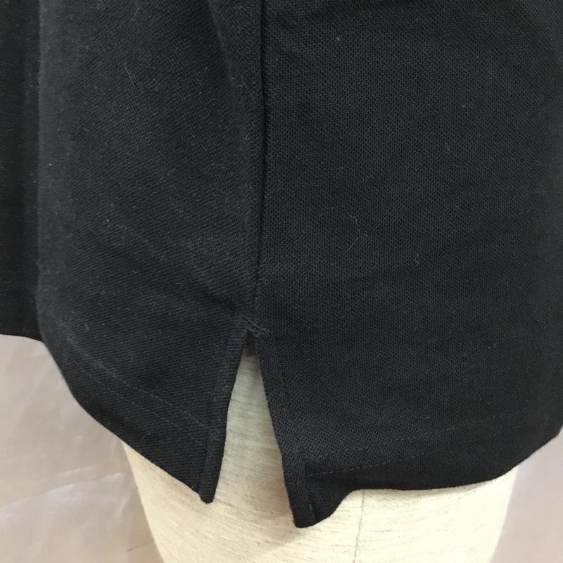 ニューバランス New Balance ポロシャツ 半袖 K584NB449C ハーフジップ L ロゴ、文字 黒 / ブラック /  メンズ USED 古着 中古 10115541