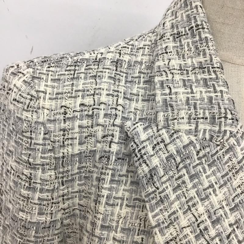 ザラ ZARA ジャケット、上着 ジャケット、ブレザー 8376 104 837 ダブルジャケット タグ付き XS  灰 / グレー / X アイボリー / アイボリー /  レディース USED 古着 中古 10119612