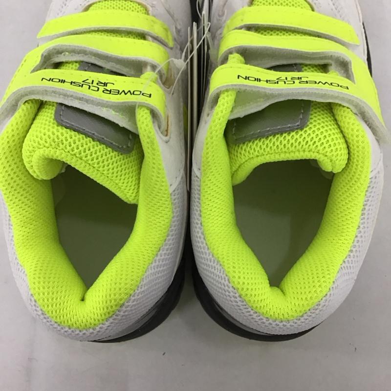 ヨネックス YONEX シューズ シューズ SHT-JR17 パワークッションジュニア17 テニスシューズ 21.0cm 無地 白 / ホワイト / X 黄 / イエロー /  ガールズ USED 古着 中古 10135287