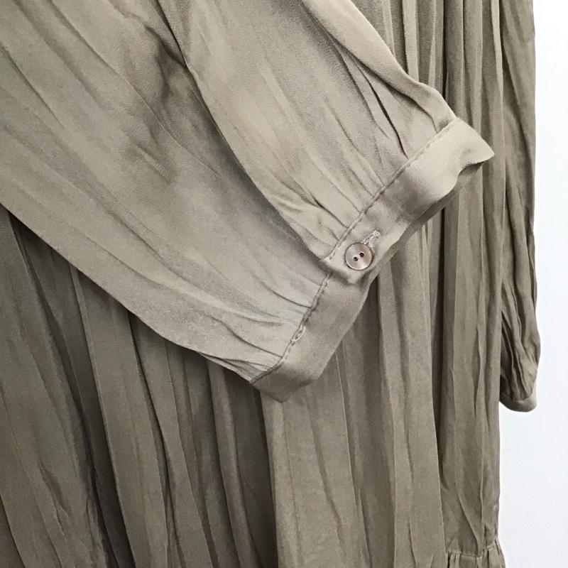 アーバンリサーチ URBAN RESEARCH ワンピース ロングスカート UR06-26D002 ランダムプリーツティアードワンピース 無地 ベージュ / ベージュ /  レディース USED 古着 中古 10106143