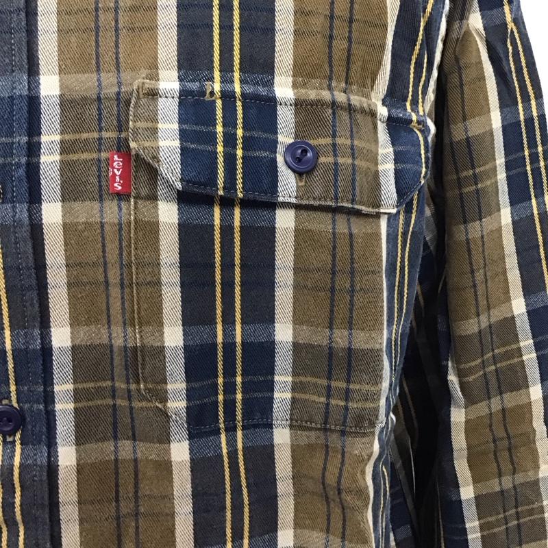 リーバイス Levi s シャツ、ブラウス 長袖 長袖シャツ チェックシャツ カラーシャツ L チェック マルチカラー / マルチカラー /  メンズ USED 古着 中古 10127737