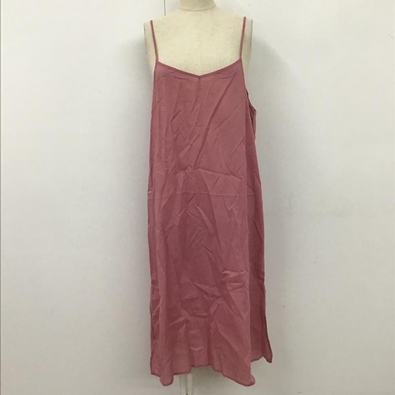 レリュームジャーナルスタンダード relume Journal Standard ワンピース ロングスカート 21-040-462-1001-1-0 長袖ワンピース フレアスカート ヘンリーネック ロングワンピース FREE 無地 桃 / ピンク /  レディース USED 古着 中古 10105963