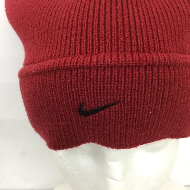 ナイキ NIKE 帽子 ニット帽 90年代 ロゴ、文字 赤 / レッド /  メンズ USED 古着 中古 10131072