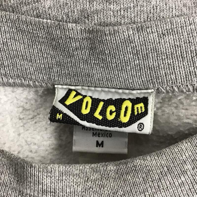 ボルコム VOLCOM トレーナー 長袖 長袖トレーナー スウェット クルーネック プルオーバー 90S 旧タグ M ロゴ、文字 灰 / グレー /  メンズ USED 古着 中古 10131975