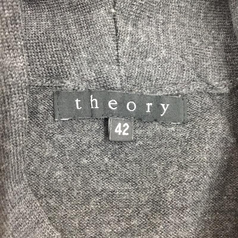 セオリー theory ニット、セーター 長袖 42 無地 ダークグレー / ダークグレー /  レディース USED 古着 中古 10118043