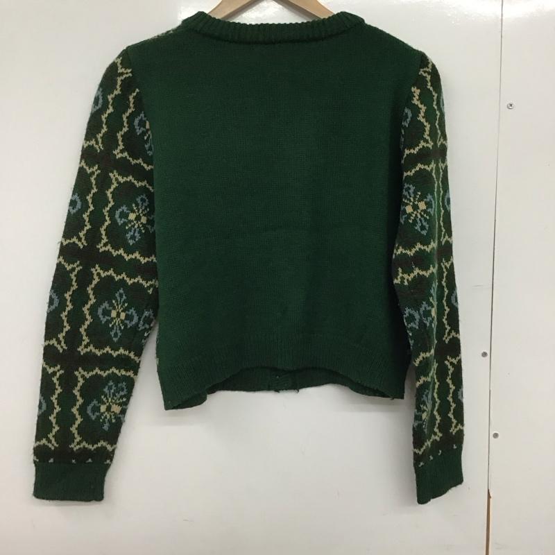 エヘカソポ ehka sopo カーディガン 長袖 1606325 クルーネック FREE 総柄 マルチカラー / マルチカラー /  レディース USED 古着 中古 10147176