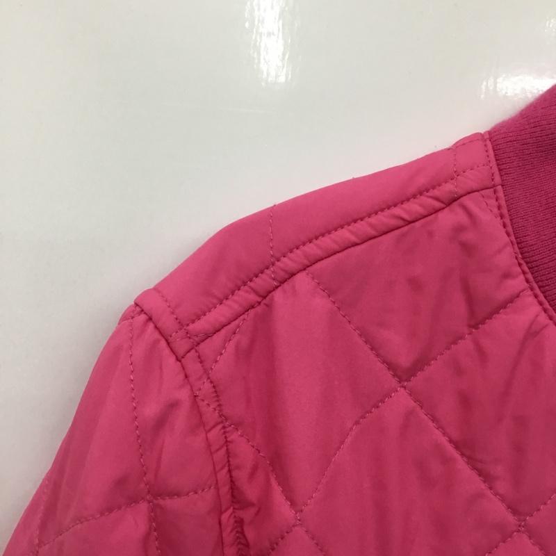 ポロラルフローレン POLO RALPH LAUREN ジャケット、上着 ジャンパー、ブルゾン ジップアップジャケット ジャンパー キルティングジャケット カジュアルジャケット M ロゴ、文字 桃 / ピンク /  ガールズ USED 古着 中古 10116535