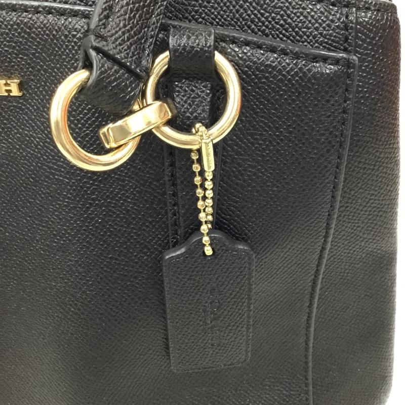 コーチ COACH ハンドバッグ ハンドバッグ F57847 ミネッタクロスボディ ロゴ、文字 黒 / ブラック / X 金 / ゴールド /  レディース USED 古着 中古 10105770