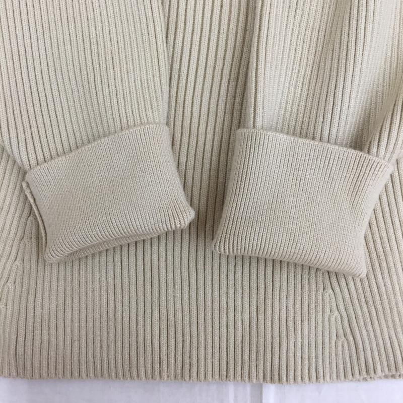 ザラ ZARA カットソー 長袖 ニットカットソー L 無地 ベージュ / ベージュ /  レディース USED 古着 中古 10142559