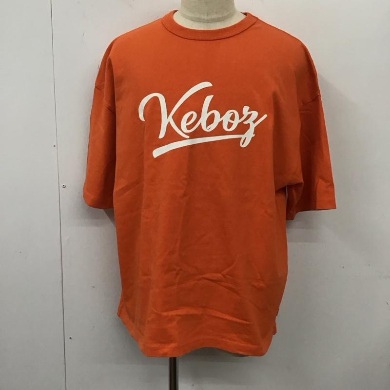 ケボズ KEBOZ カットソー 半袖 半袖カットソー プリントTシャツ クルーネックカットソー 半袖スウェット M ロゴ、文字 橙 / オレンジ /  メンズ USED 古着 中古 10119433