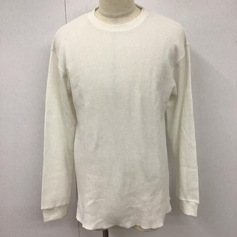 チャオパニック CIAOPANIC カットソー 長袖 長袖カットソー クルーネックカットソー ロングスリーブカットソー 無地Tシャツ L 無地 白 / ホワイト /  メンズ USED 古着 中古 10112992