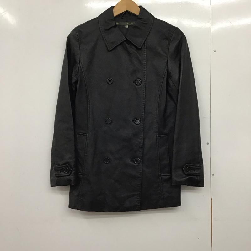 メルローズ MELROSE ジャケット、上着 ジャケット、ブレザー レザージャケット ボタンジャケット アウター 3 無地 黒 / ブラック /  レディース USED 古着 中古 10147186