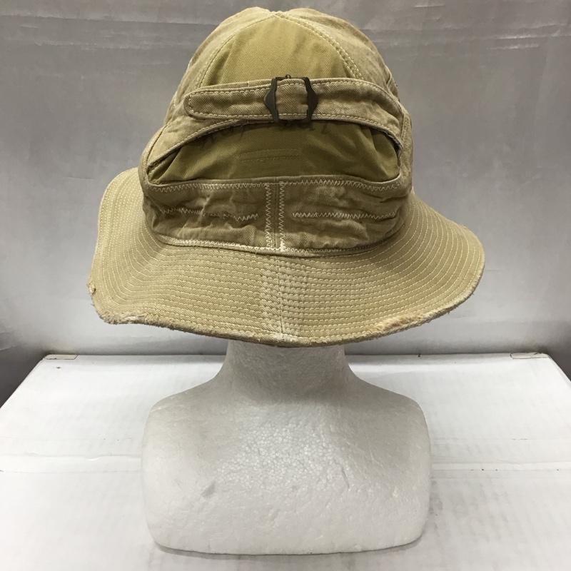 キャピタル KAPITAL 帽子 ハット バケットハット チノ デニム ロゴ、文字 ベージュ / ベージュ /  メンズ USED 古着 中古 10113450