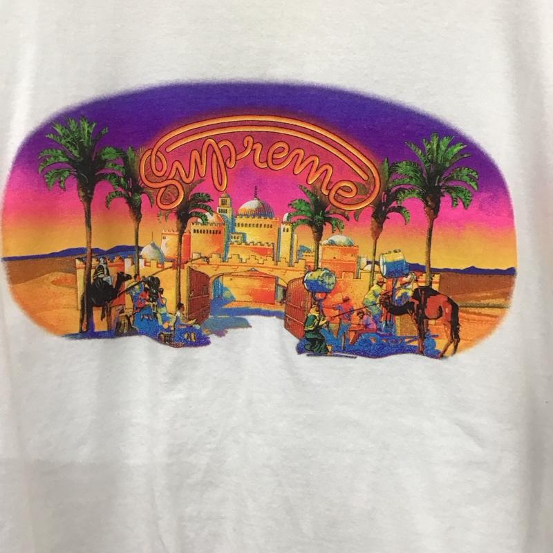 シュプリーム Supreme Tシャツ 半袖 17SS MIRAGETEE ミラージュTシャツ プリントTシャツ L プリント 白 / ホワイト /  メンズ USED 古着 中古 10128792