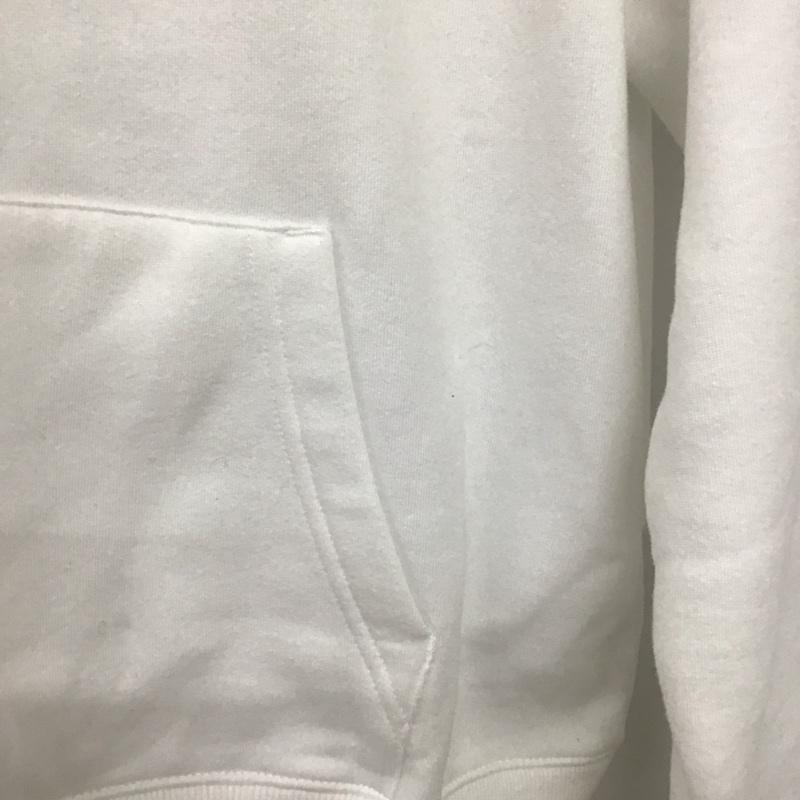 トミー ジーンズ TOMMY JEANS パーカー 長袖 M プリント X ロゴ、文字 白 / ホワイト /  レディース USED 古着 中古 10139523