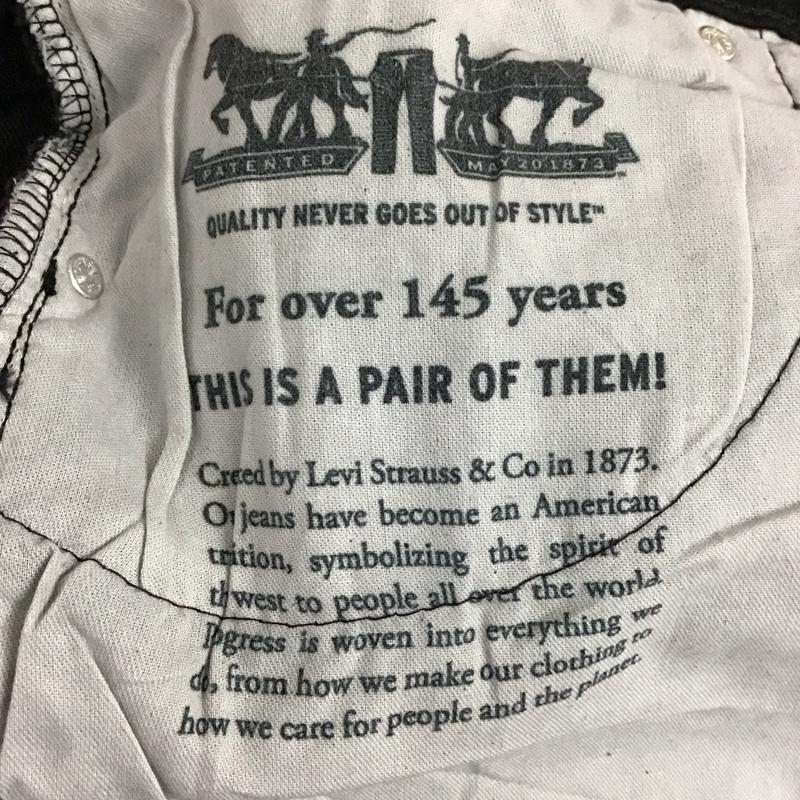 リーバイストラウスアンドコー Levi Strauss & co. パンツ デニム、ジーンズ デニムパンツ スリムパンツ ジーンズ ストレッチパンツ 34 無地 黒 / ブラック /  メンズ USED 古着 中古 10119465
