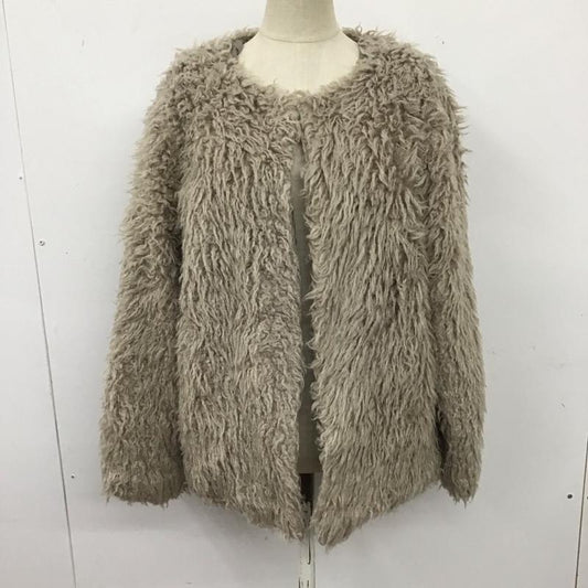 ケービーエフプラス KBF+ コート 毛皮、ファー kp77-27t006 フェイクファーコート 無地 ベージュ / ベージュ /  レディース USED 古着 中古 10121508