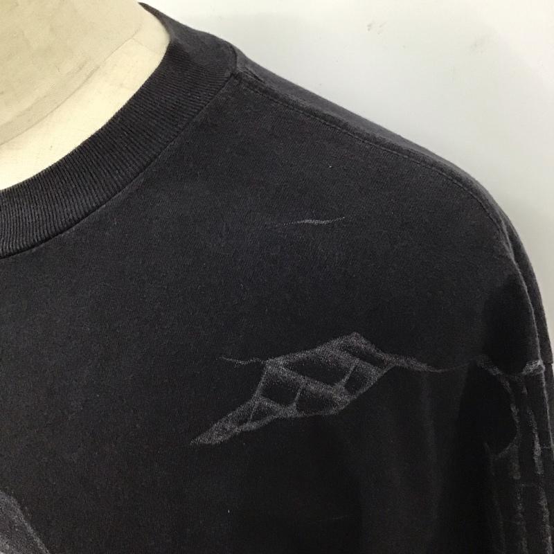 古着 USED Tシャツ 半袖 半袖カットソー プリントTシャツ クルーネックカットソー murina 90s XL プリント 黒 / ブラック /  メンズ USED 古着 中古 10116375